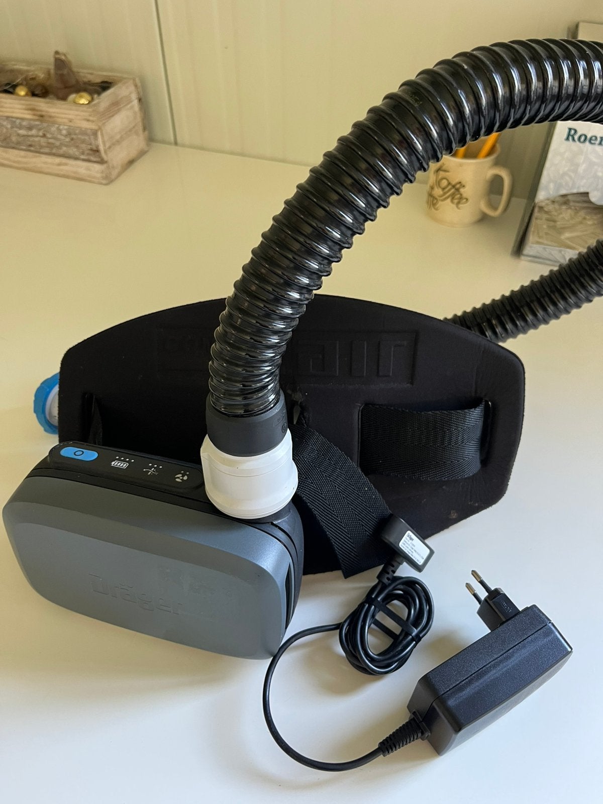 2x Dräger X-Plore 8300 motoraangedreven aanblaasfilterunit, Ophalen of Verzenden, Zo goed als nieuw, Volgelaatsmaskers