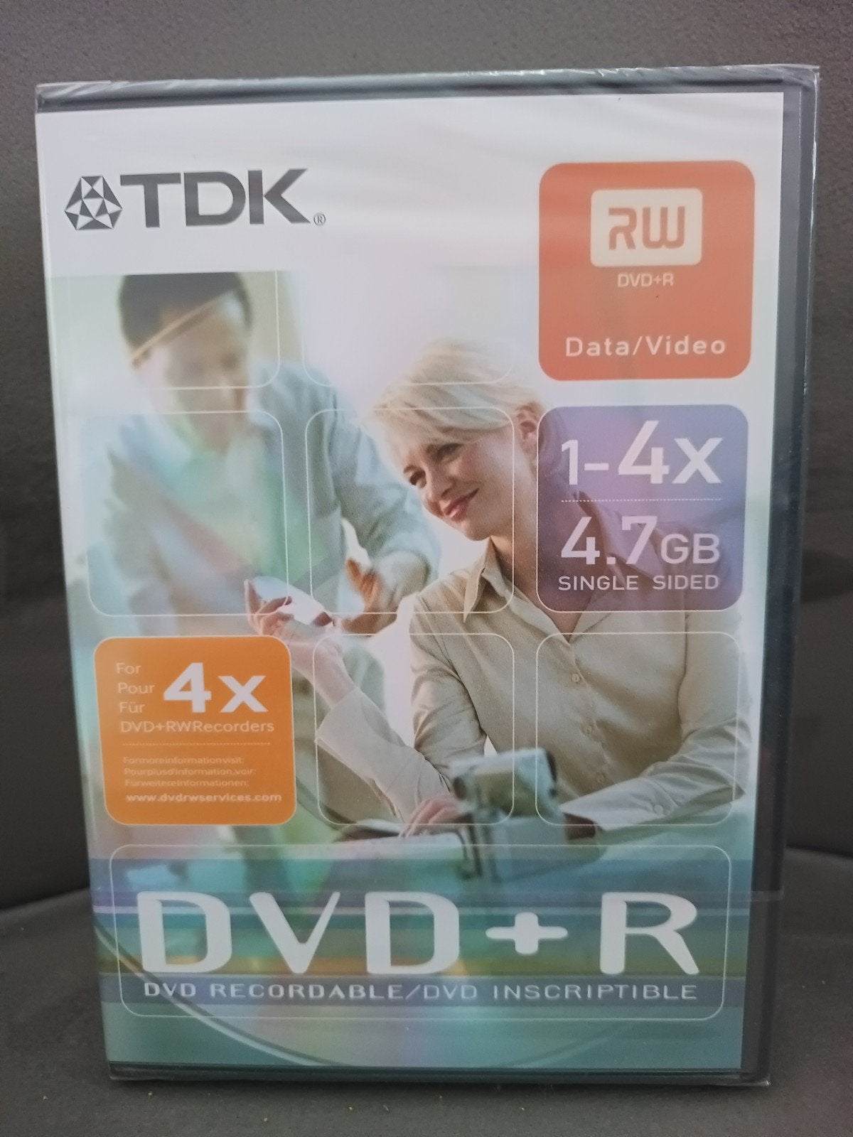 TDK DVD+R 4.7GB 1-4x Data/Video (4 stuks), Computers en Software, Beschrijfbare discs, Ophalen of Verzenden, Nieuw, Dvd, TDK