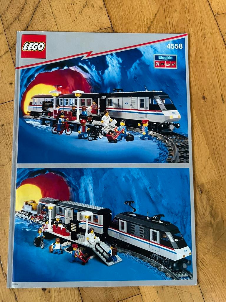 Z.G.A.N. Originele HANDLEIDING van LEGO 4558 Metroliner 1991, Kinderen en Baby's, Speelgoed | Duplo en Lego, Lego, Ophalen of Verzenden