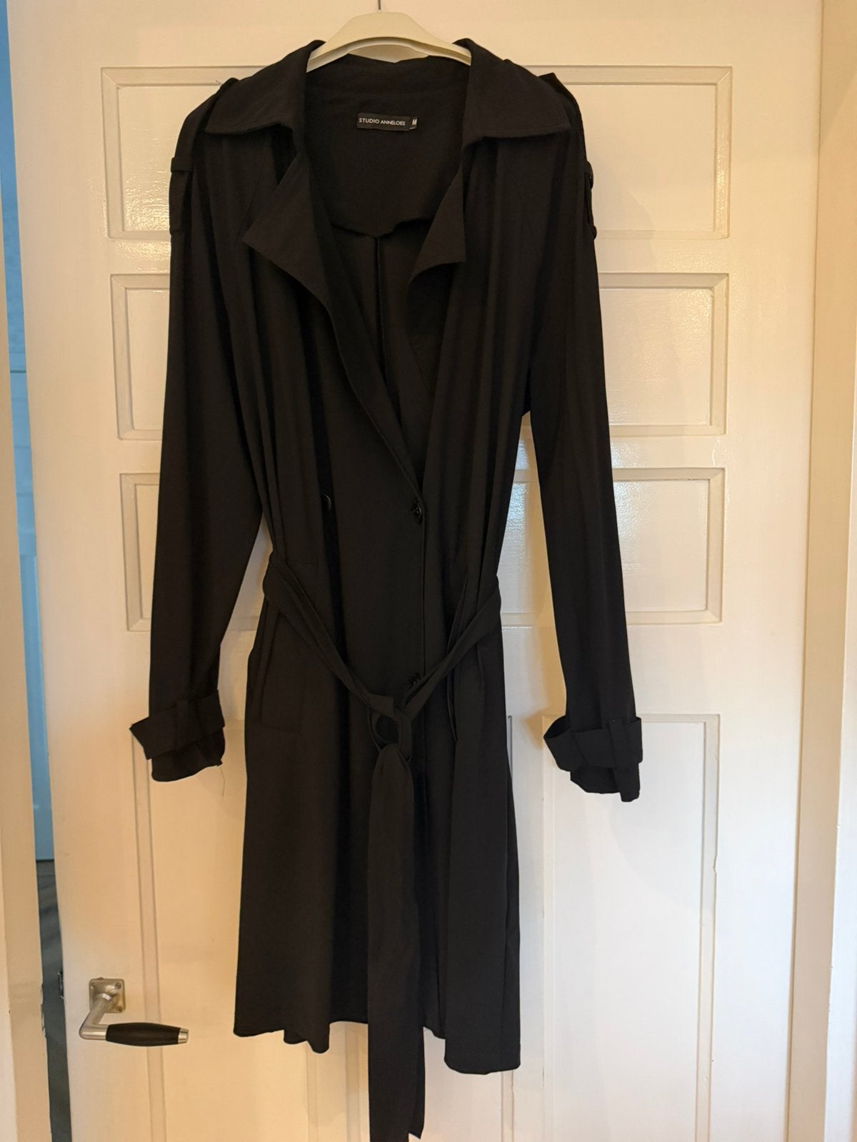 Studio Anneloes trenchcoat blazer m donkerblauw, Ophalen of Verzenden, Zo goed als nieuw, Maat 38/40 (M), Beige