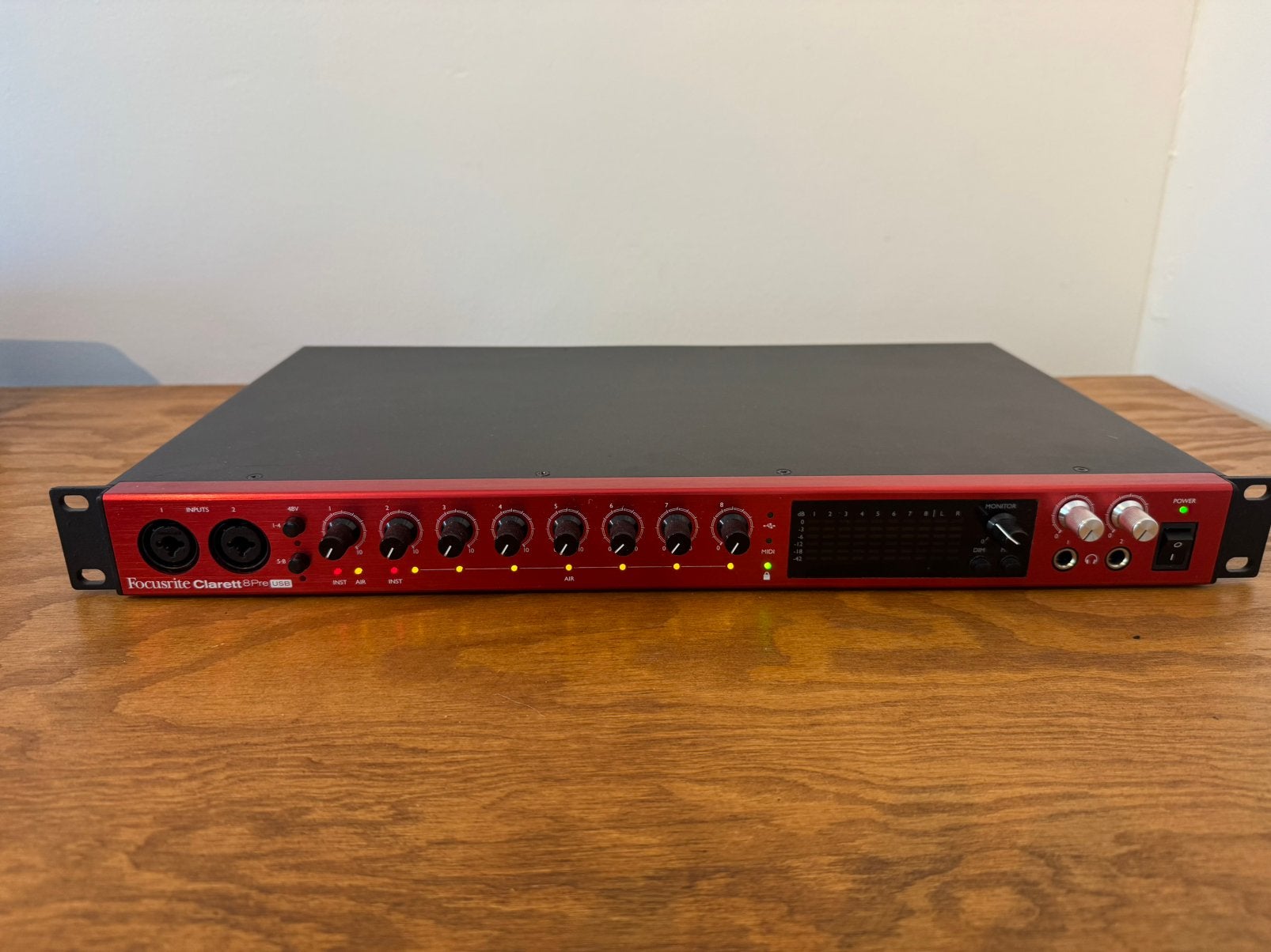 Audio interface Focusrite Clarett 8pre USB, Ophalen, Zo goed als nieuw, Audio