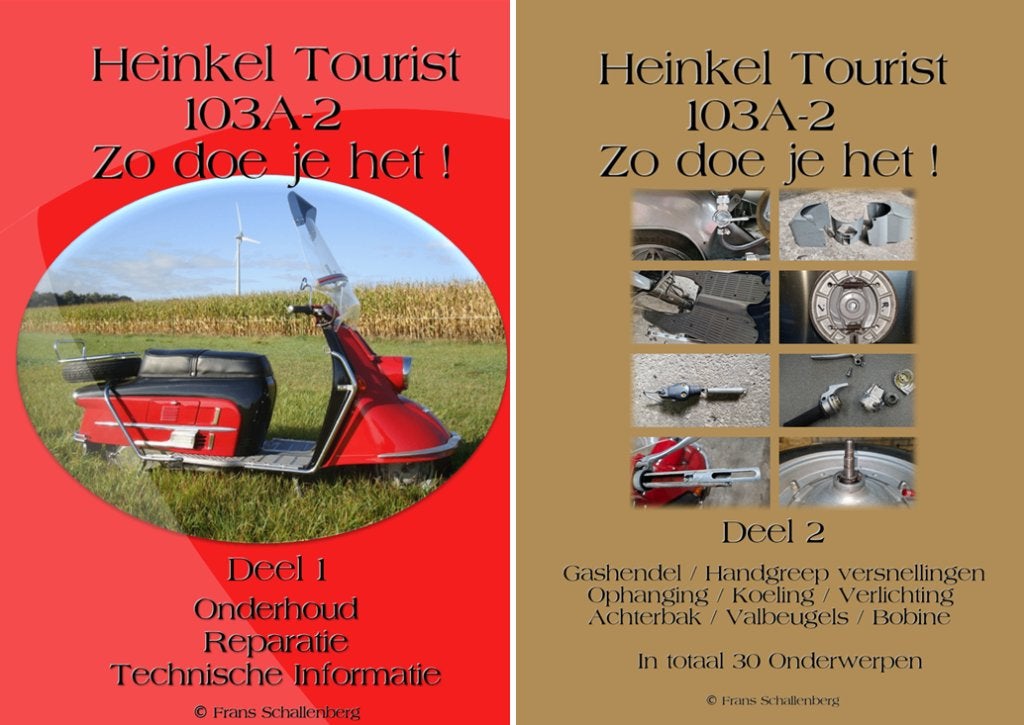Heinkel Tourist Werkplaatshandboek Deel 1 + 2, Motoren, Verzenden, Overige merken