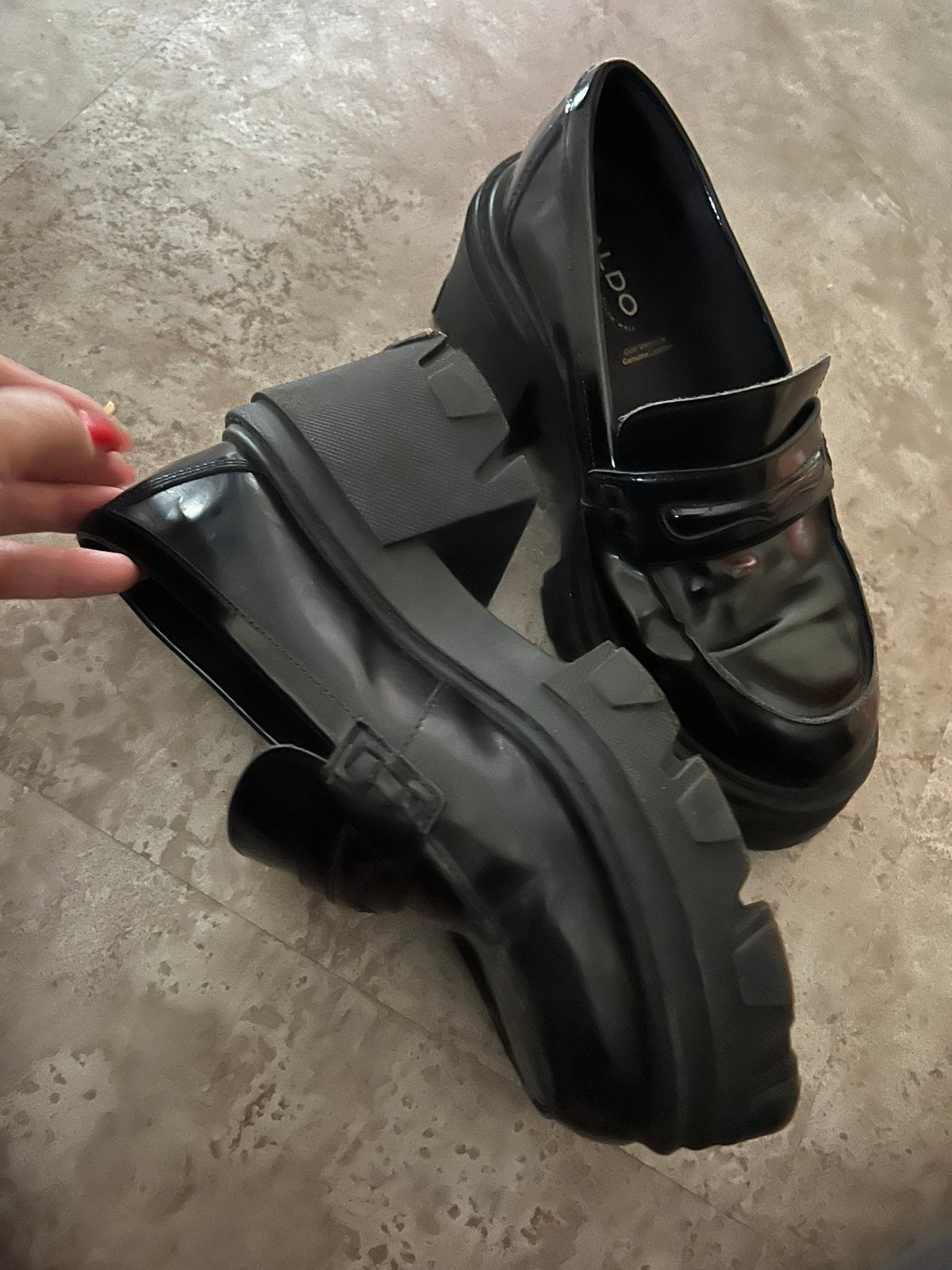 ALDO schoenen maat 38 lak zgan, G, Zwart, G, Ophalen of Verzenden