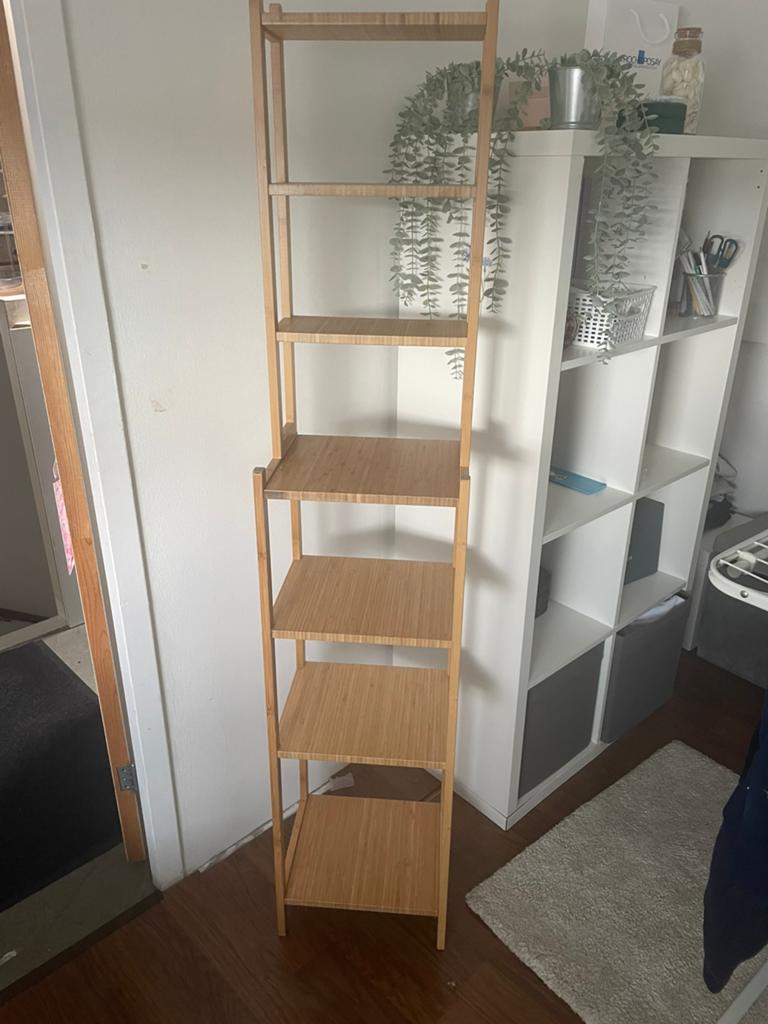 Stellingkast bamboe Ikea, Huis en Inrichting, Kasten | Stellingkasten, Ophalen