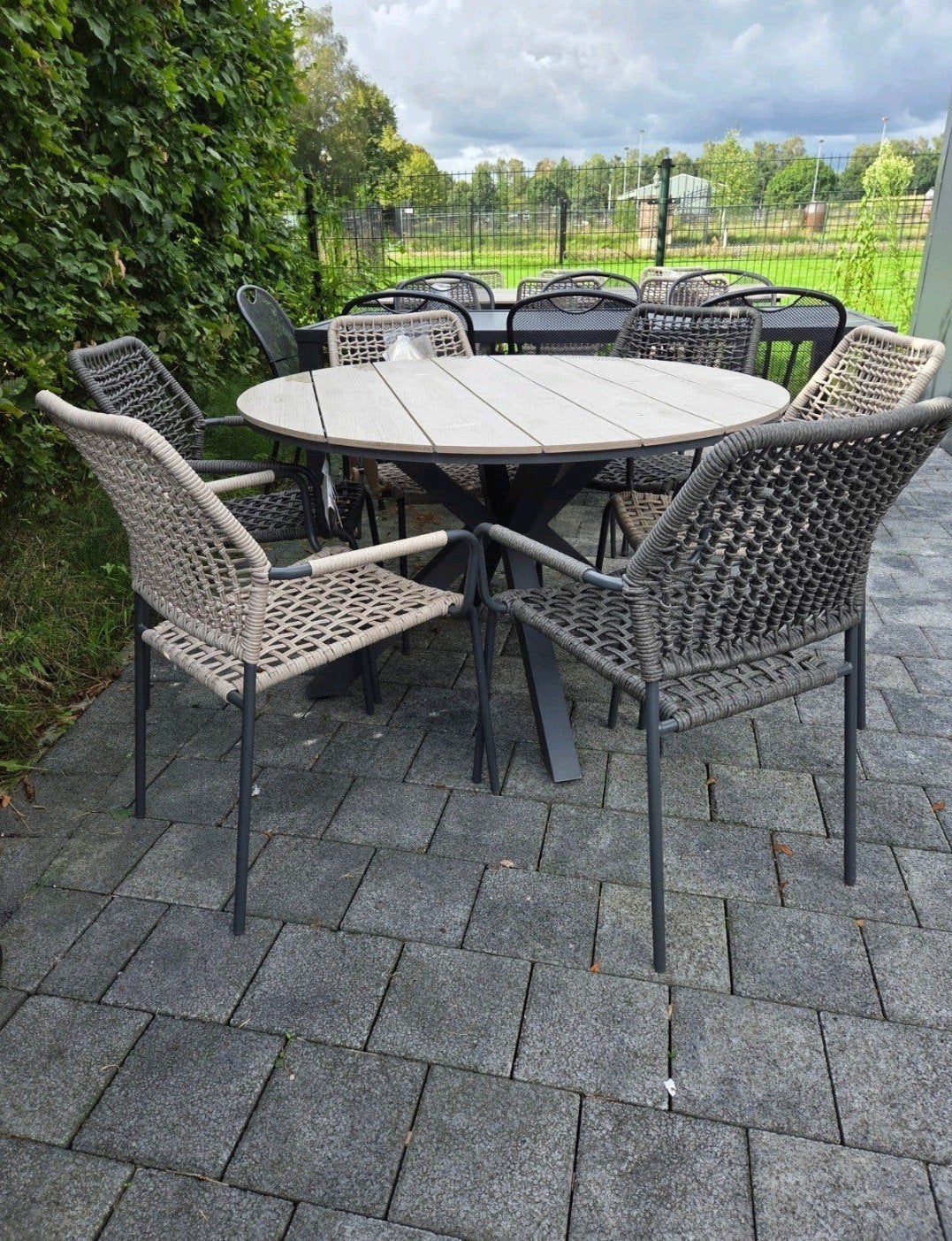 🌞🌞DEZE TUINSET MAG WEG VOOR €550🌞🌞 TAFEL MET 6 STOELEN, Ophalen, Nieuw