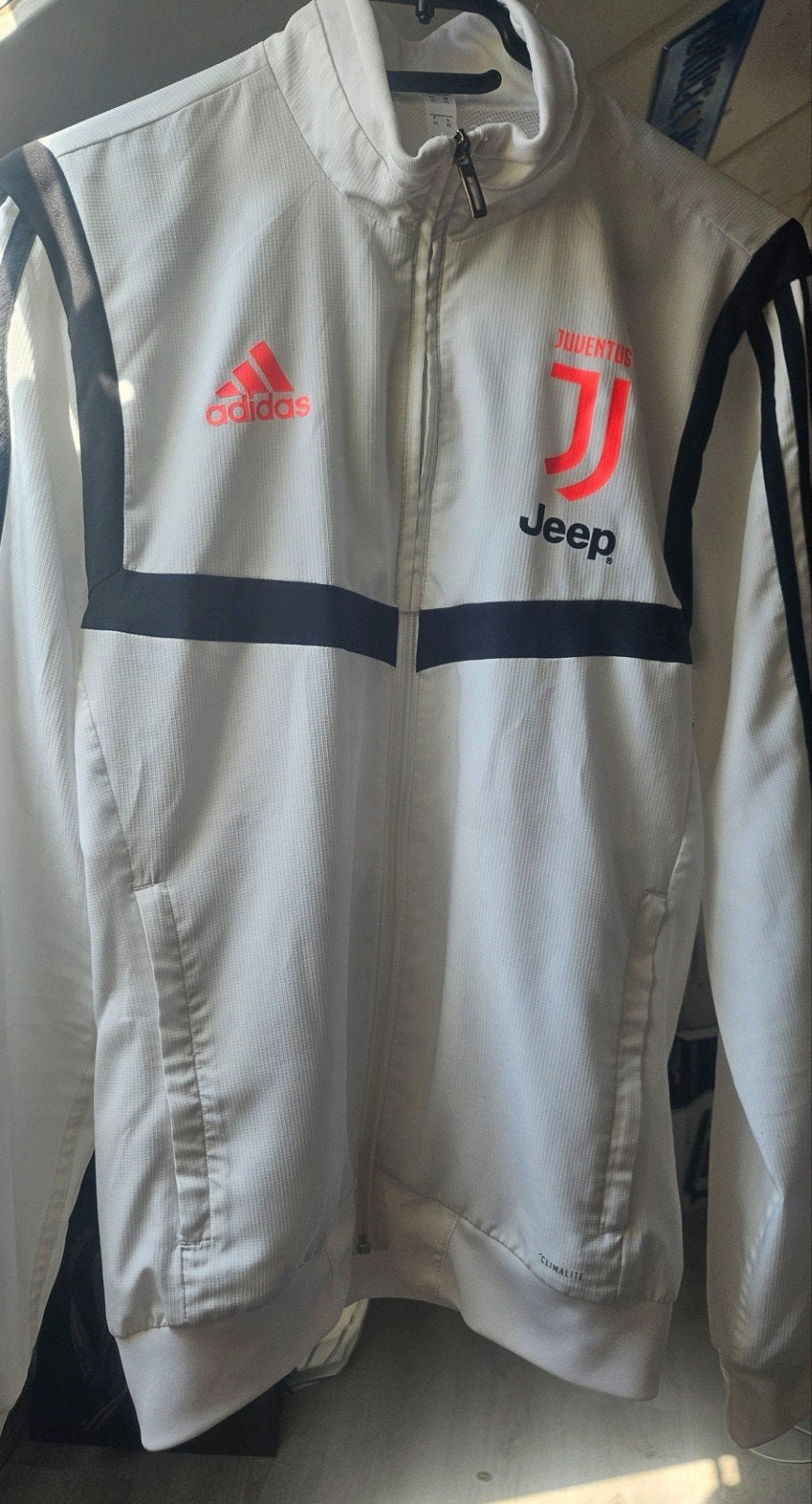 Adidas Juventus Trainingsjas ~ Nieuw Staat, Verzenden, Wit, Zo goed als nieuw, Adidas