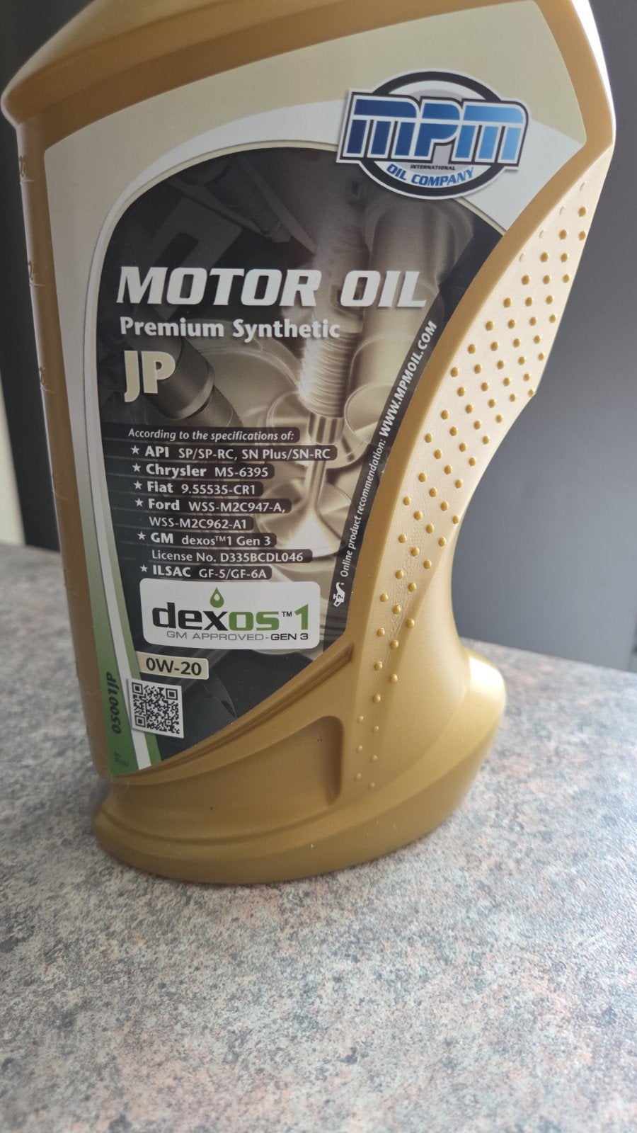 MPM Motorolie Premium Synthetic JP 0W-20, Auto-onderdelen, Ophalen of Verzenden, Nieuw, Overige automerken