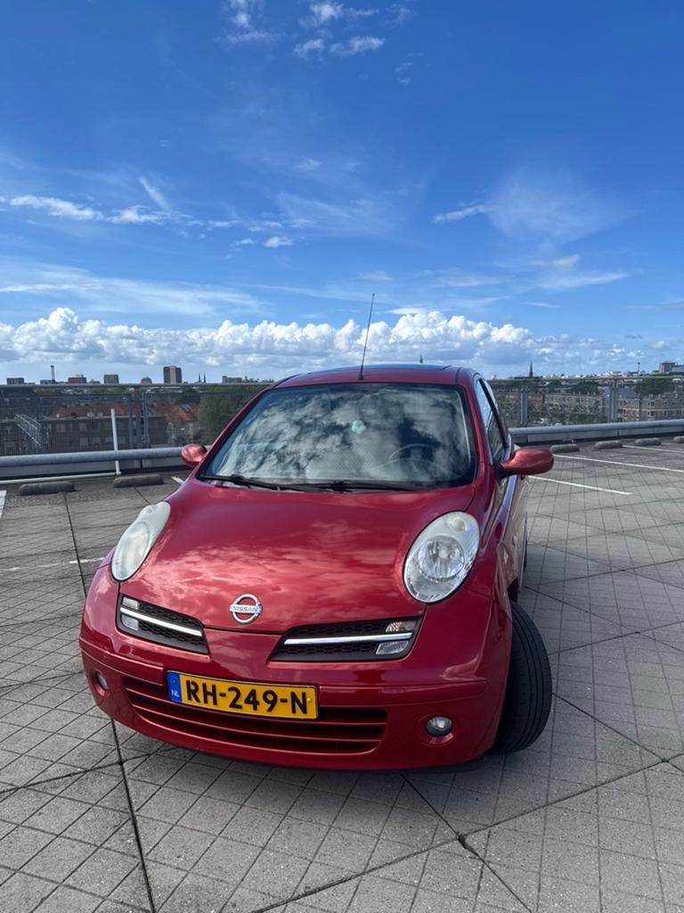 Nissan Micra 1.2 48KW 3DR 2006 Rood, Auto's, 4 cilinders, Micra, Handgeschakeld, 1240 cc