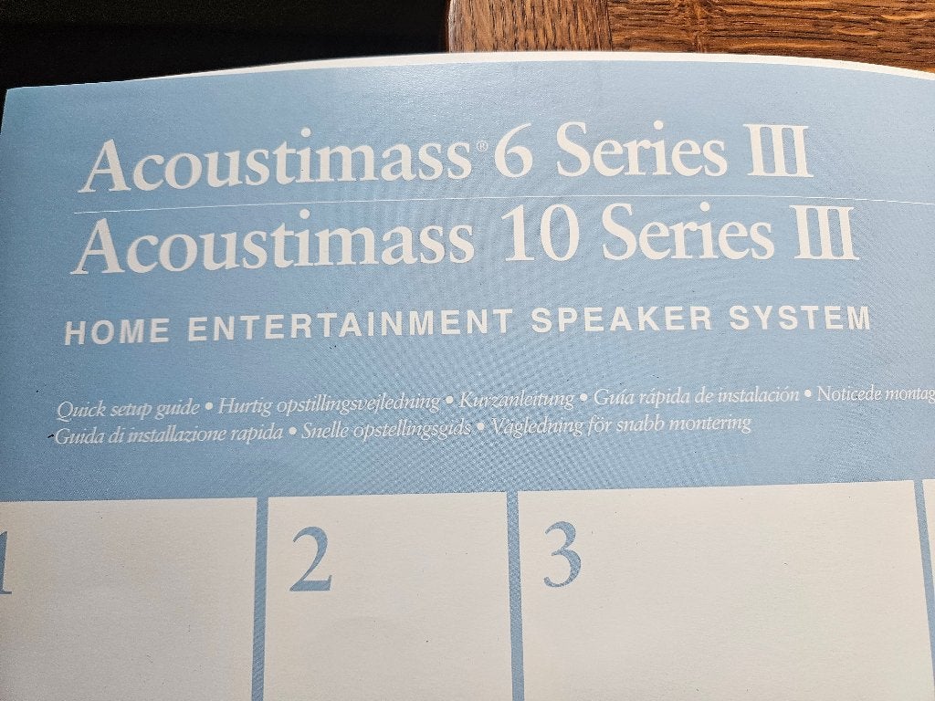 Bose speakers acoustimass 6 Series III, Ophalen, Inclusief kabels, Zo goed als nieuw, Surroundset