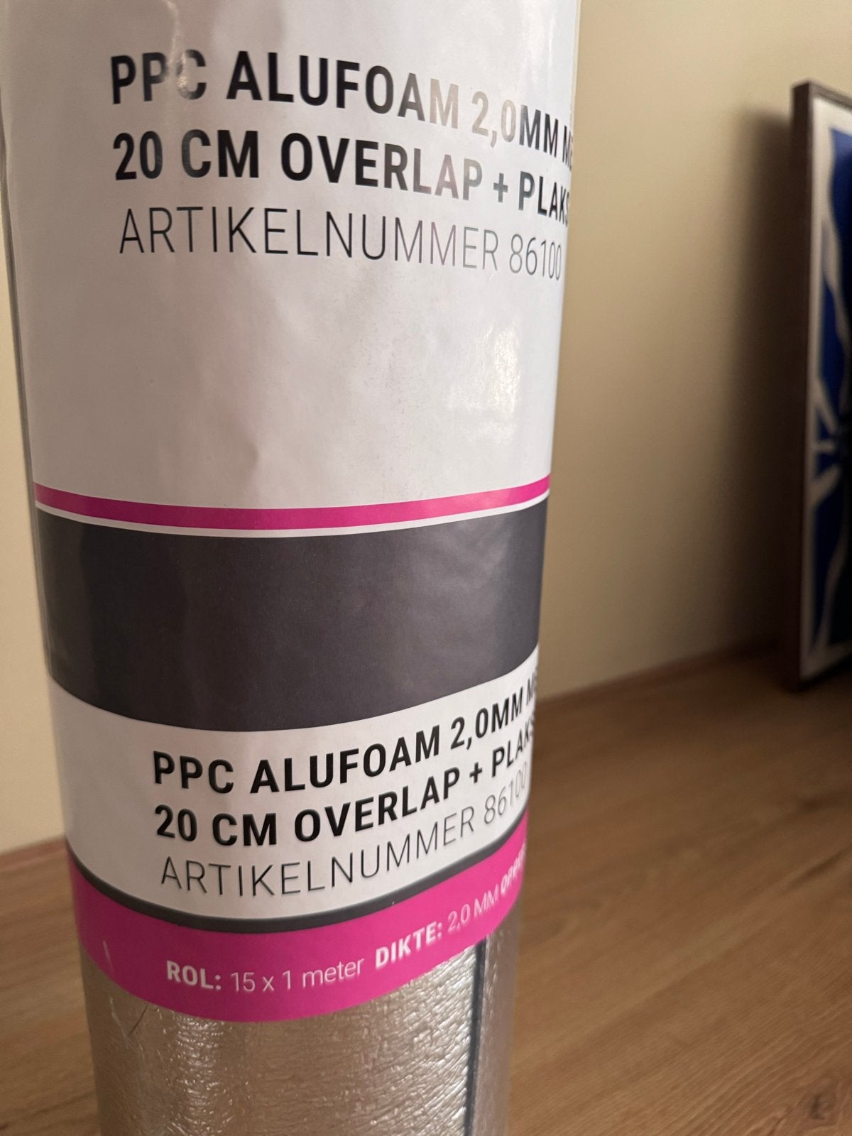 PPC Alufolie ondervloer 2.0mm met plakstrip, Ophalen, Overige materialen, 30 cm of meer, Overige typen