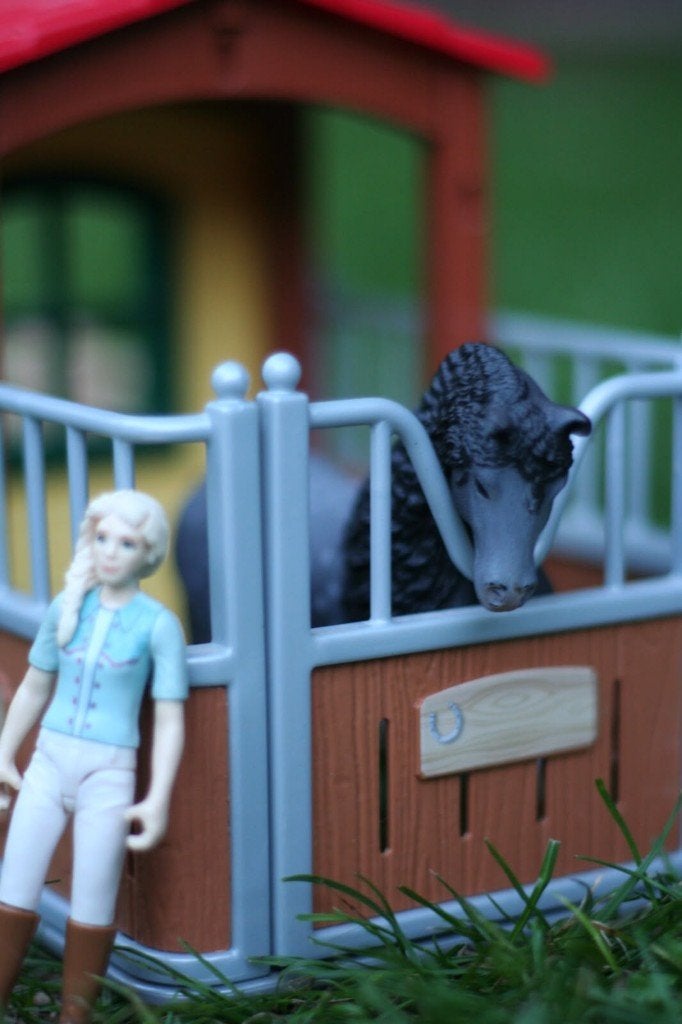 Paard en stal Schleich, Ophalen of Verzenden, Zo goed als nieuw