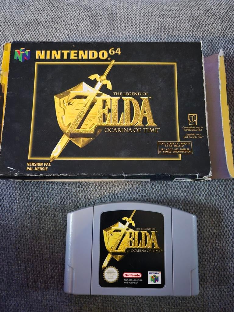 The Legend of Zelda: Ocarina of Time N64 (PAL), Gebruikt, 1 speler, Ophalen of Verzenden, Role Playing Game (Rpg)