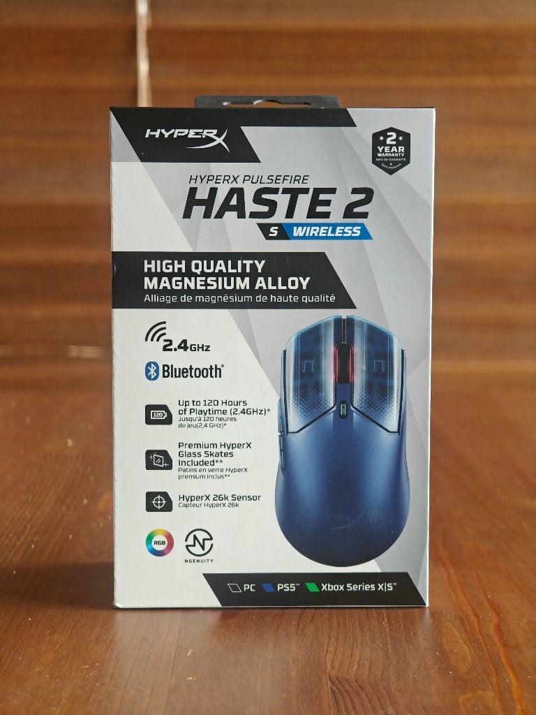 HyperX Pulsefire Haste 2 S draadloze gaming muis, Computers en Software, Muizen, Nieuw, Ophalen of Verzenden, Draadloos, Gaming muis