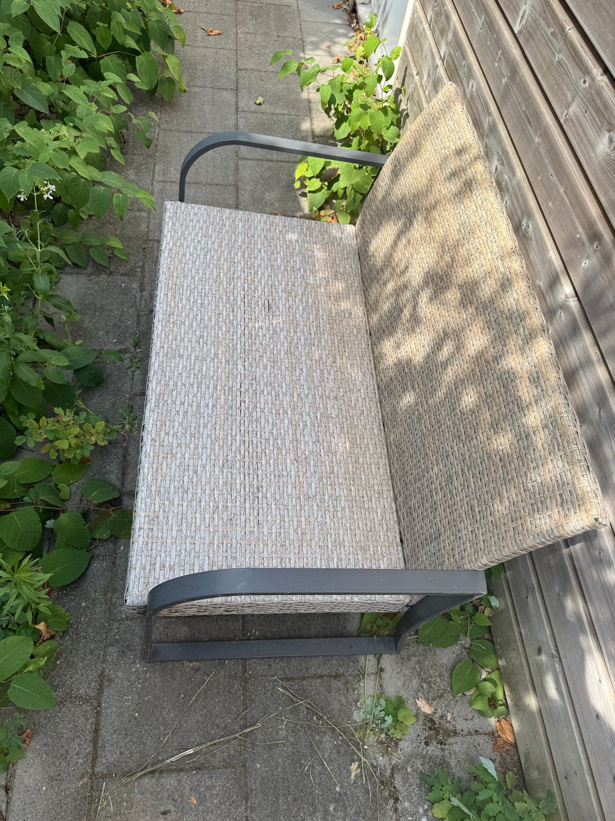 Comfortabele tuinbank en tuinstoelen, Ophalen of Verzenden, Gebruikt, Wicker