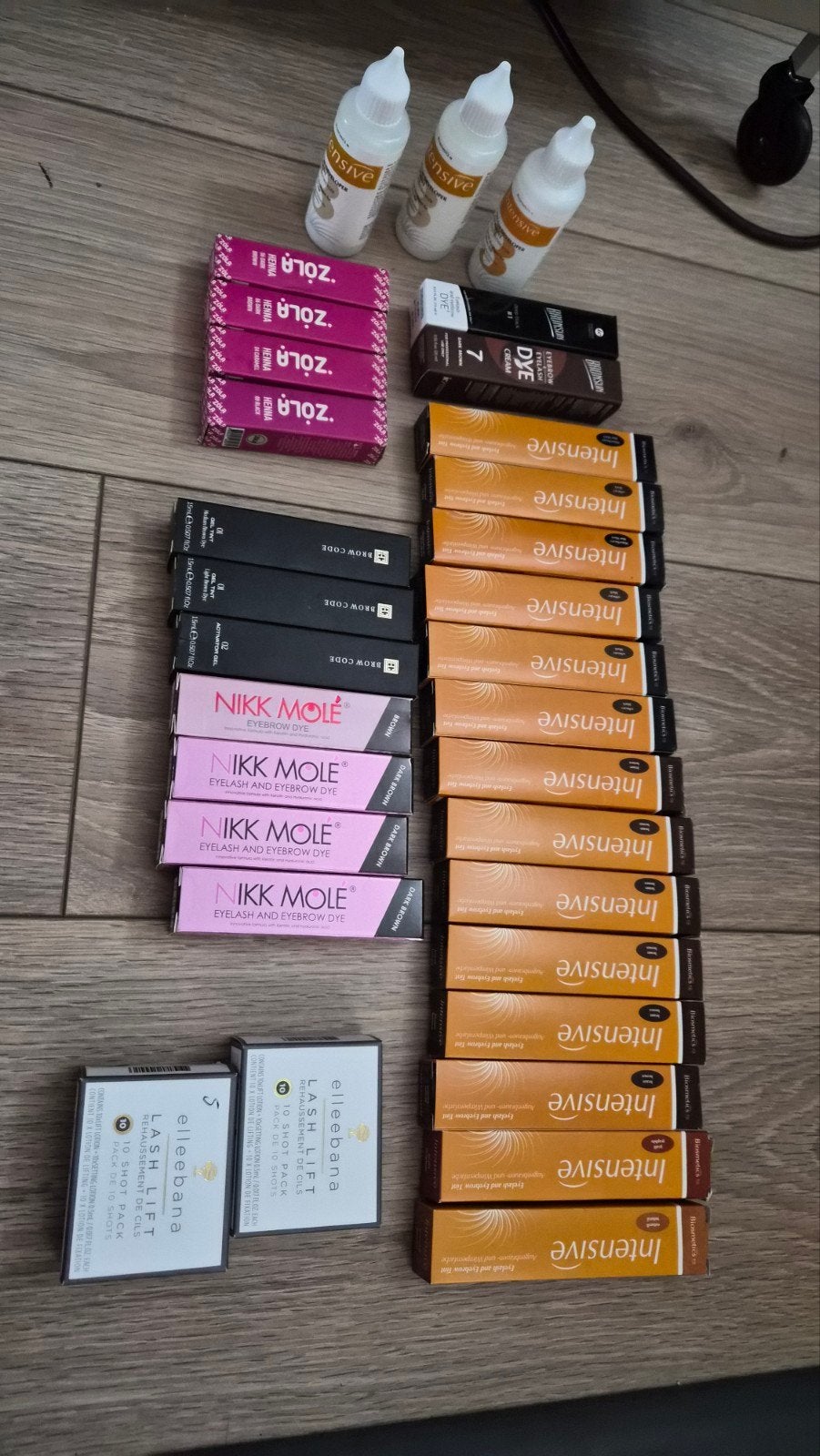 Wenkbrauw- en wimperverf pakket (Intensive, Zola, Nikk Mole), Ophalen of Verzenden, Zo goed als nieuw, Make-up, Overige kleuren