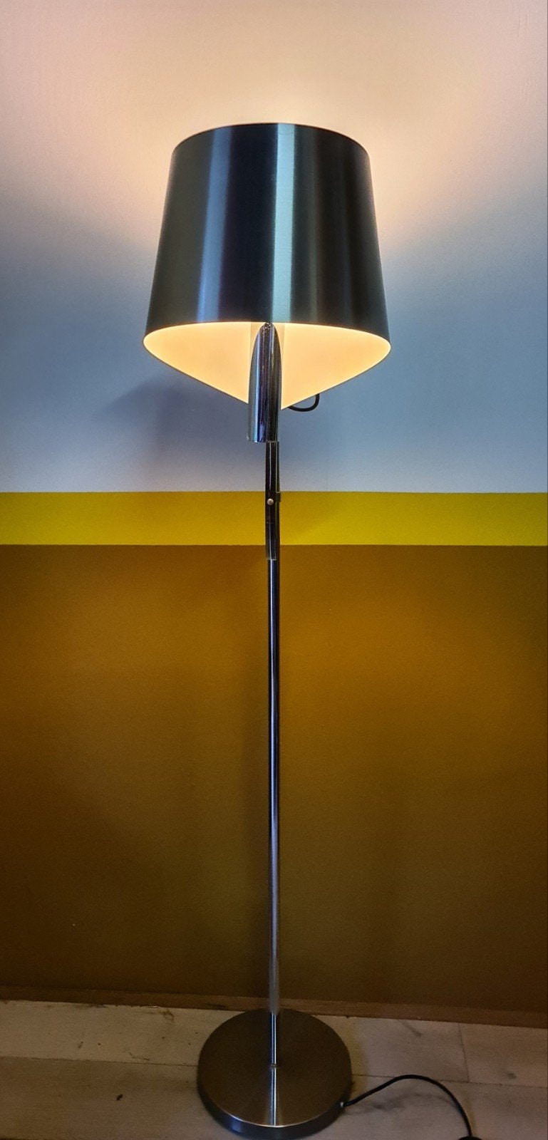 Vintage, design vloerlamp Maison Charles, Ruban, Ophalen, Zo goed als nieuw, Maison Charles, 150 tot 200 cm