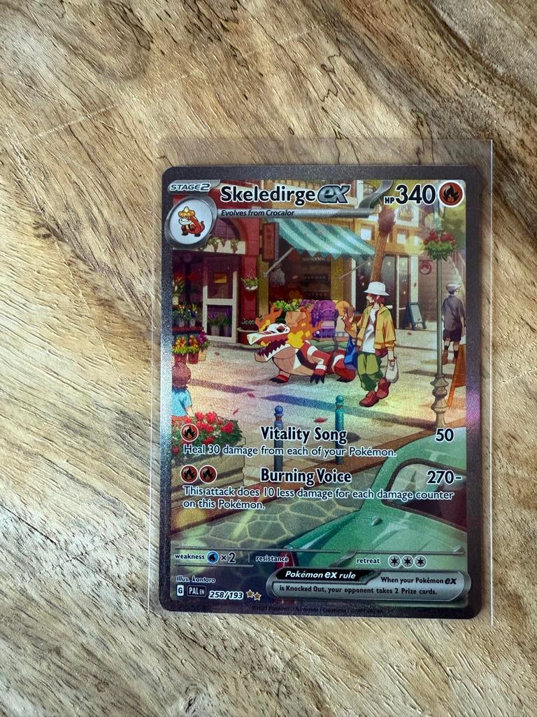 Skeledirge ex 258/193 - Pokémon Scarlet & Violet, Ophalen of Verzenden, Zo goed als nieuw, Losse kaart