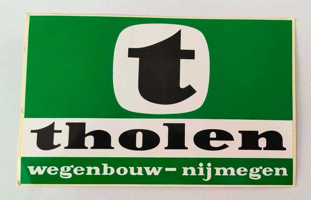 Sticker Tholen wegenbouw Nijmegen, Ophalen of Verzenden, Zo goed als nieuw, Bedrijf of Vereniging