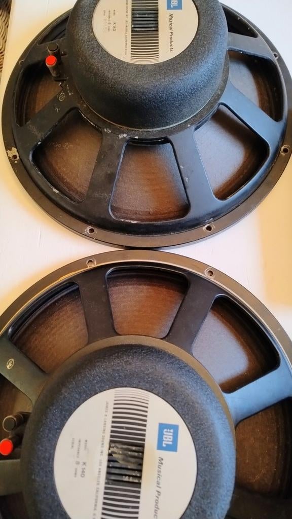JBL  k140 luidsprekers te koop. Igst. 2 stuks., Ophalen, 120 watt of meer, Front, Rear of Stereo speakers, JBL