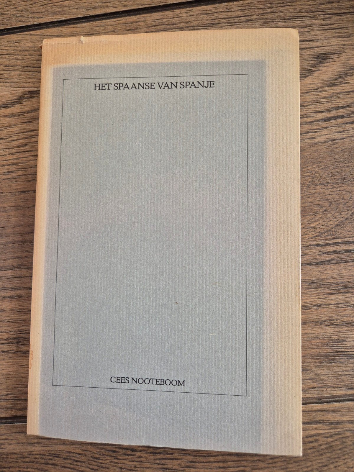Het Spaanse van Spanje - Cees Nooteboom (1986), Boeken, Ophalen, Gelezen, Cees Nooteboom, Nederland