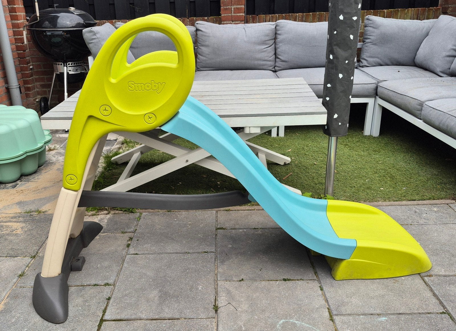 Smoby glijbaan met wateraansluiting, Ophalen, Gebruikt