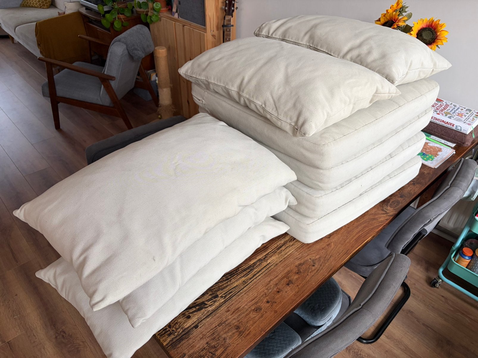 9 Tuinkussens Hällo Ikea, Tuin en Terras, Tuinmeubel-accessoires, Ophalen, Gebruikt