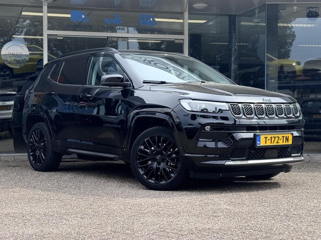 Jeep Compass 4xe 240 Plug-in Hybrid Electric S | Leer | Carp, Auto's, Jeep, Automaat, Automatische klimaatregeling, 4 cilinders