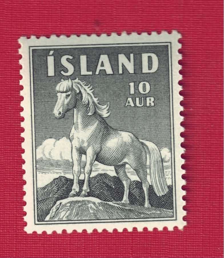 Fauna - Dieren - Paarden - IJsland - 10 AUR - p.fr.(plakk.r), Postzegels en Munten, Postzegels | Thematische zegels, Ophalen of Verzenden