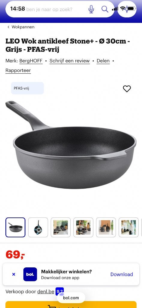 Wokpan, Ophalen, Nieuw, Aluminium, Overige merken