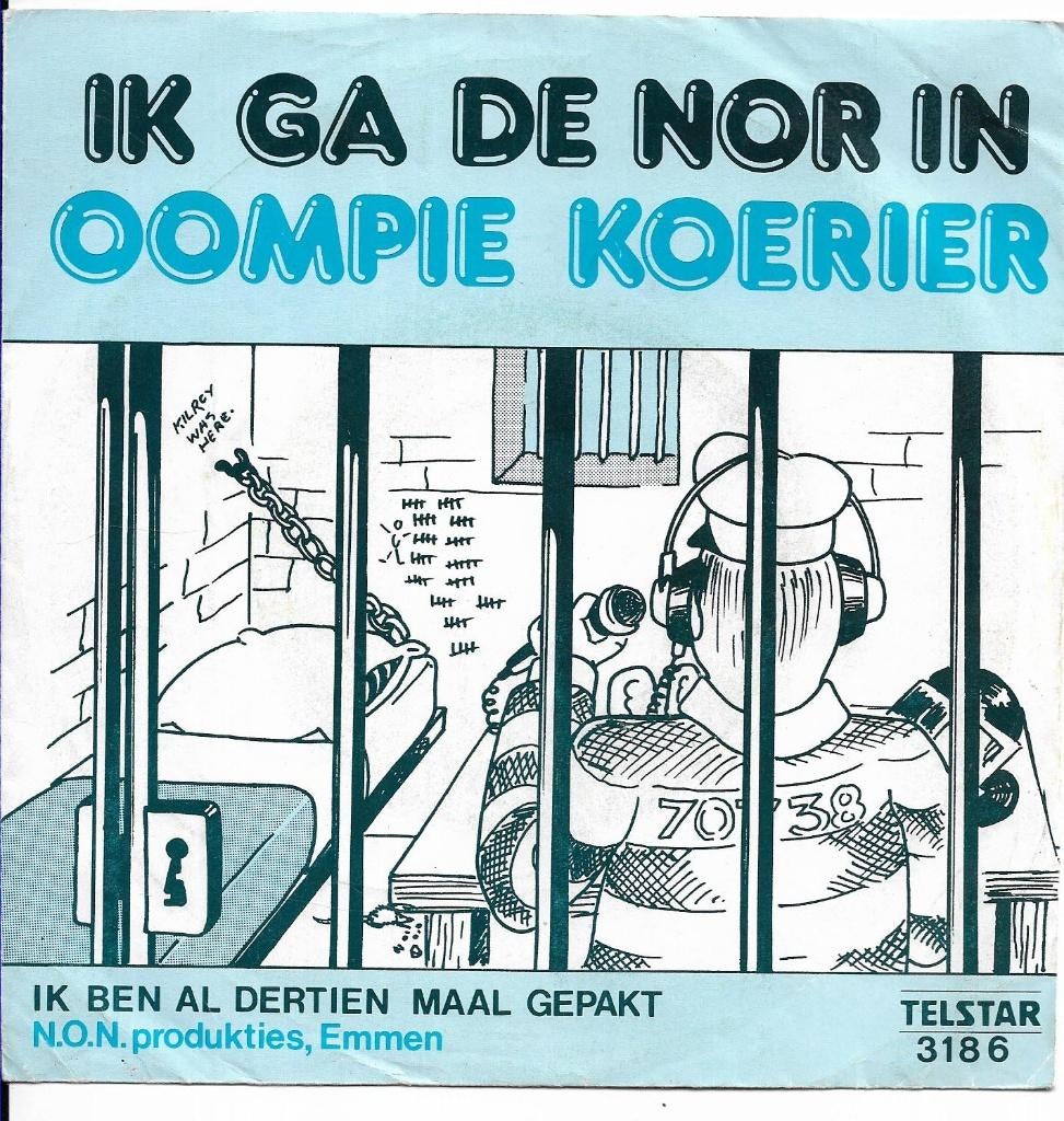 Oompie  Koerier  (  Telstar ), 7 inch, Ophalen of Verzenden, Nederlandstalig, Single