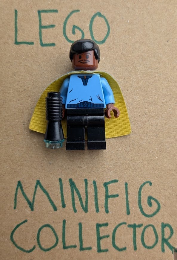 Lando Calrissian, Cloud City Outfit (20th Anniversary Torso), Star Wars, Lego, Ophalen of Verzenden, Zo goed als nieuw