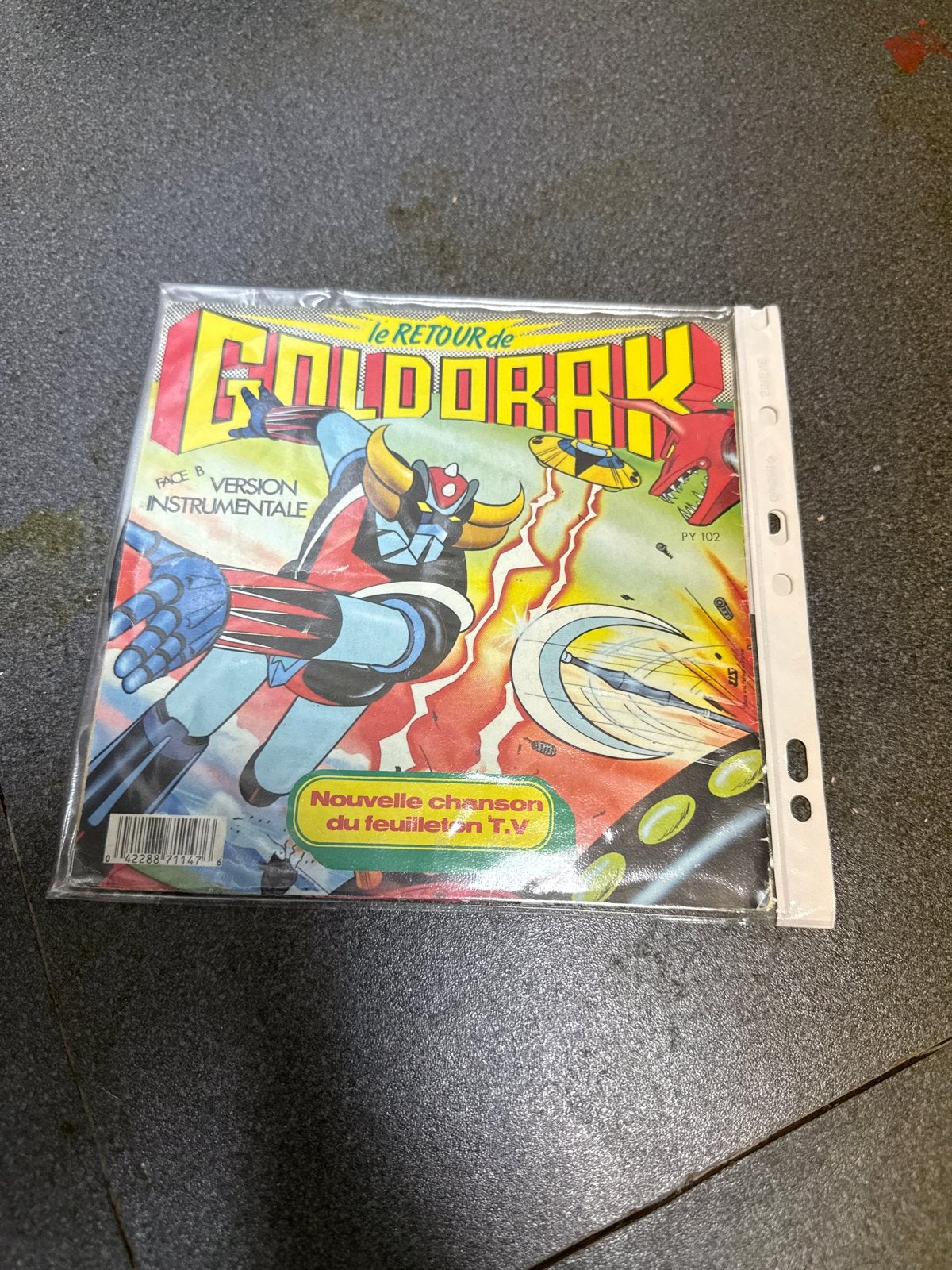 GOLDRORAK - Le Retour de Goldorak - Vinyl Single, Ophalen, Gebruikt, Filmmuziek en Soundtracks, 7 inch