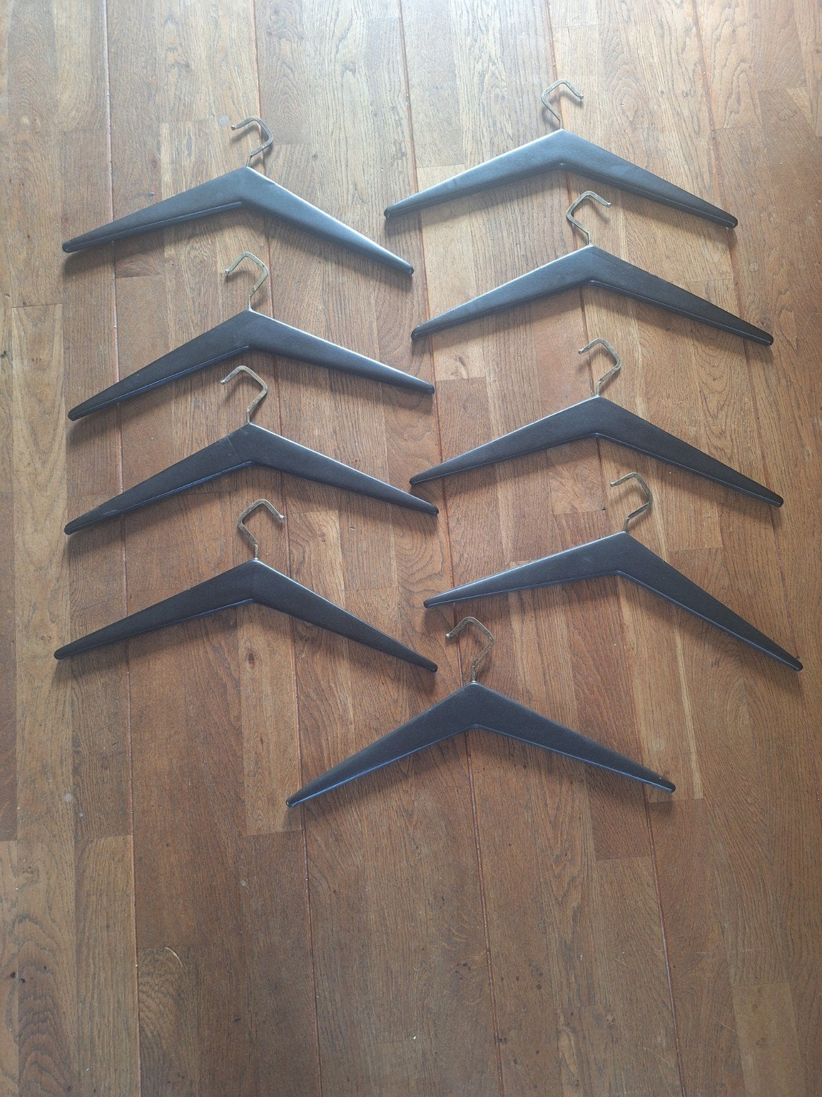 Vintage Jaren '60 Kledinghangers - Set van 9, Kleding | Dames, Ophalen of Verzenden, Gebruikt, Hout, Volwassenen