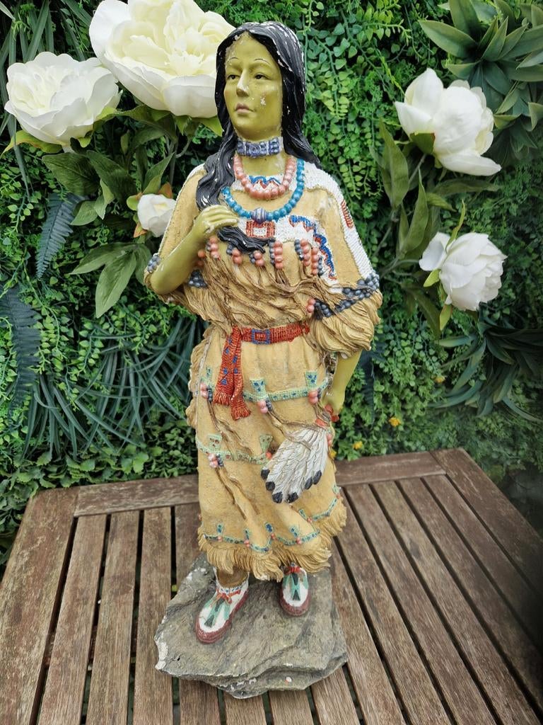 mooi oud indianen beeld indian, Ophalen, Gebruikt