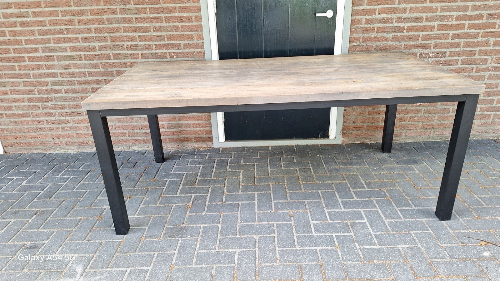 eettafel, Ruinerwold, Huis en Inrichting, Tafels | Eettafels, Ophalen, Zo goed als nieuw, Rechthoekig, 50 tot 100 cm