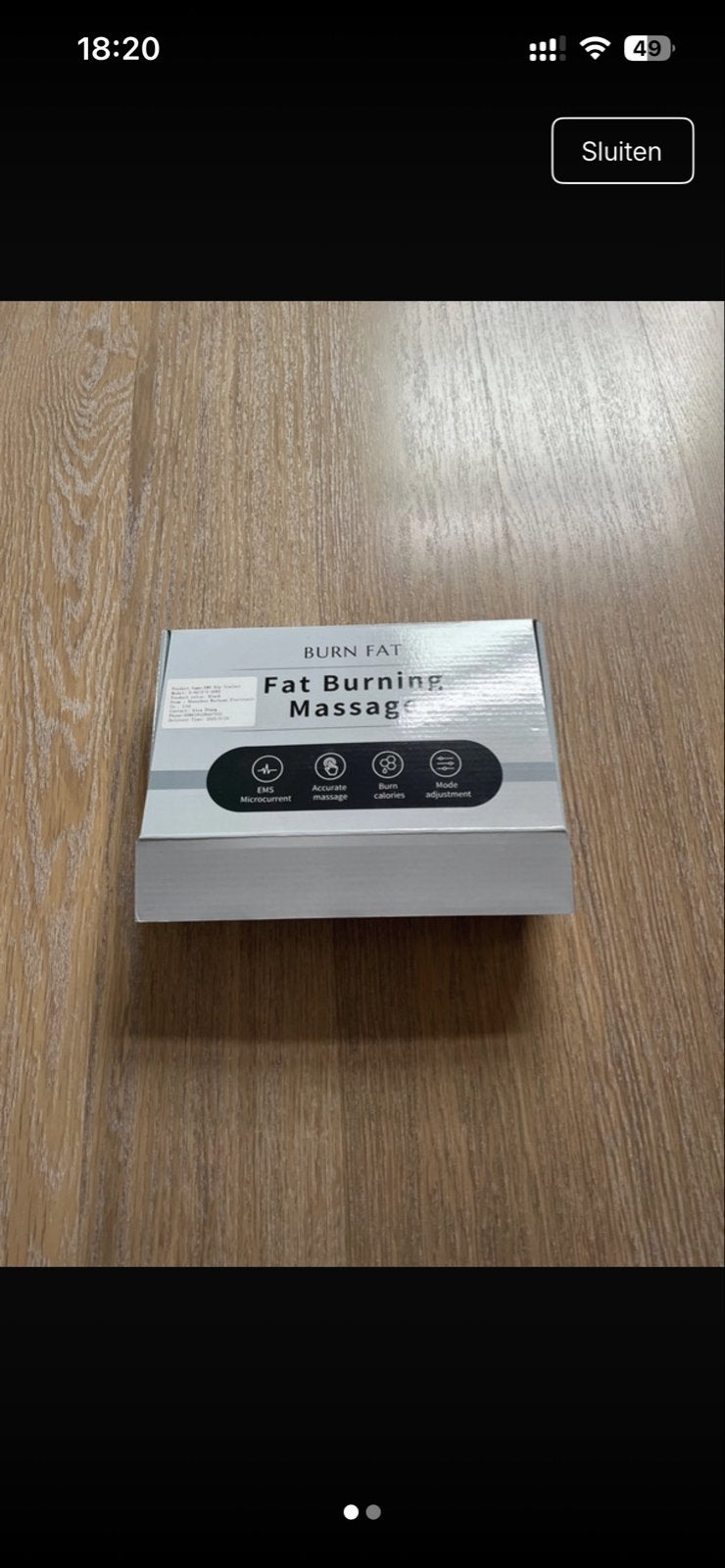 BURN FAT Fat Burning Massage apparaat, Ophalen of Verzenden, Nieuw, Apparaat