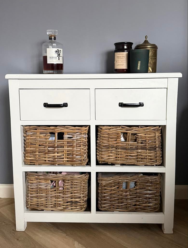 2 Riviera Maison stijl Kastjes met Laden en Mandjes, Huis en Inrichting, Ophalen