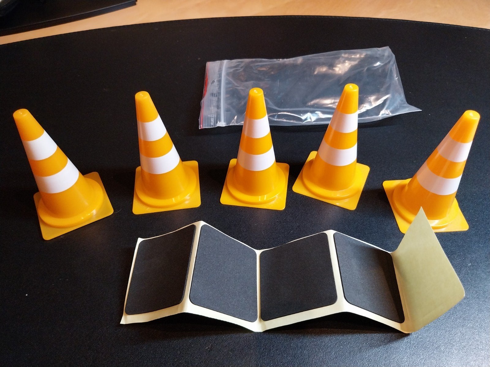 5x Mini Verkeerskegels met Antislip Stickers, Ophalen of Verzenden, Nieuw, Onderdeel