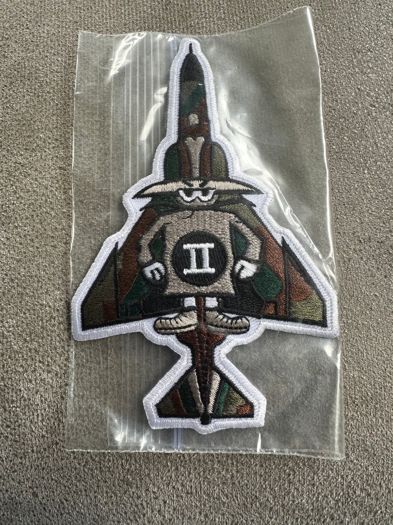 F-4 Phantom II patch 12 cm, Ophalen of Verzenden, Nieuw, Patch, Badge of Embleem