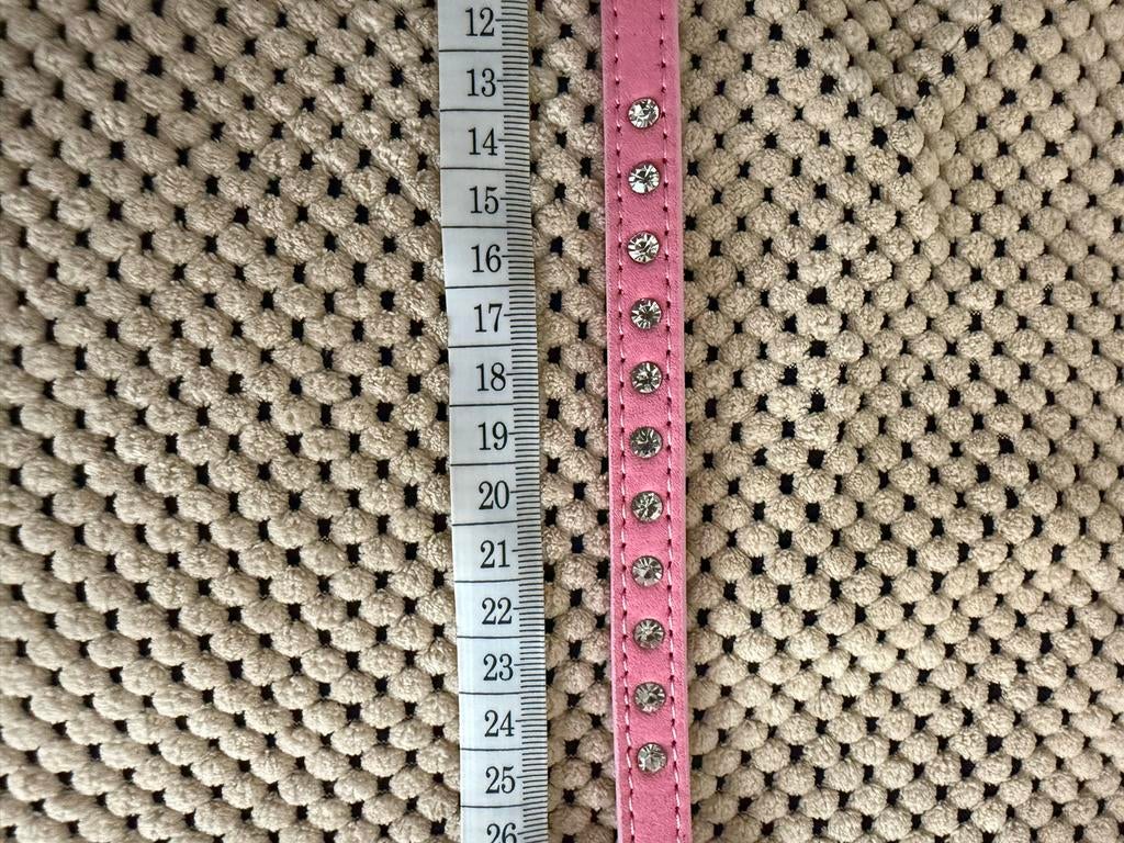 Roze halsband met strassstenen, nieuw, Ophalen of Verzenden, Nieuw