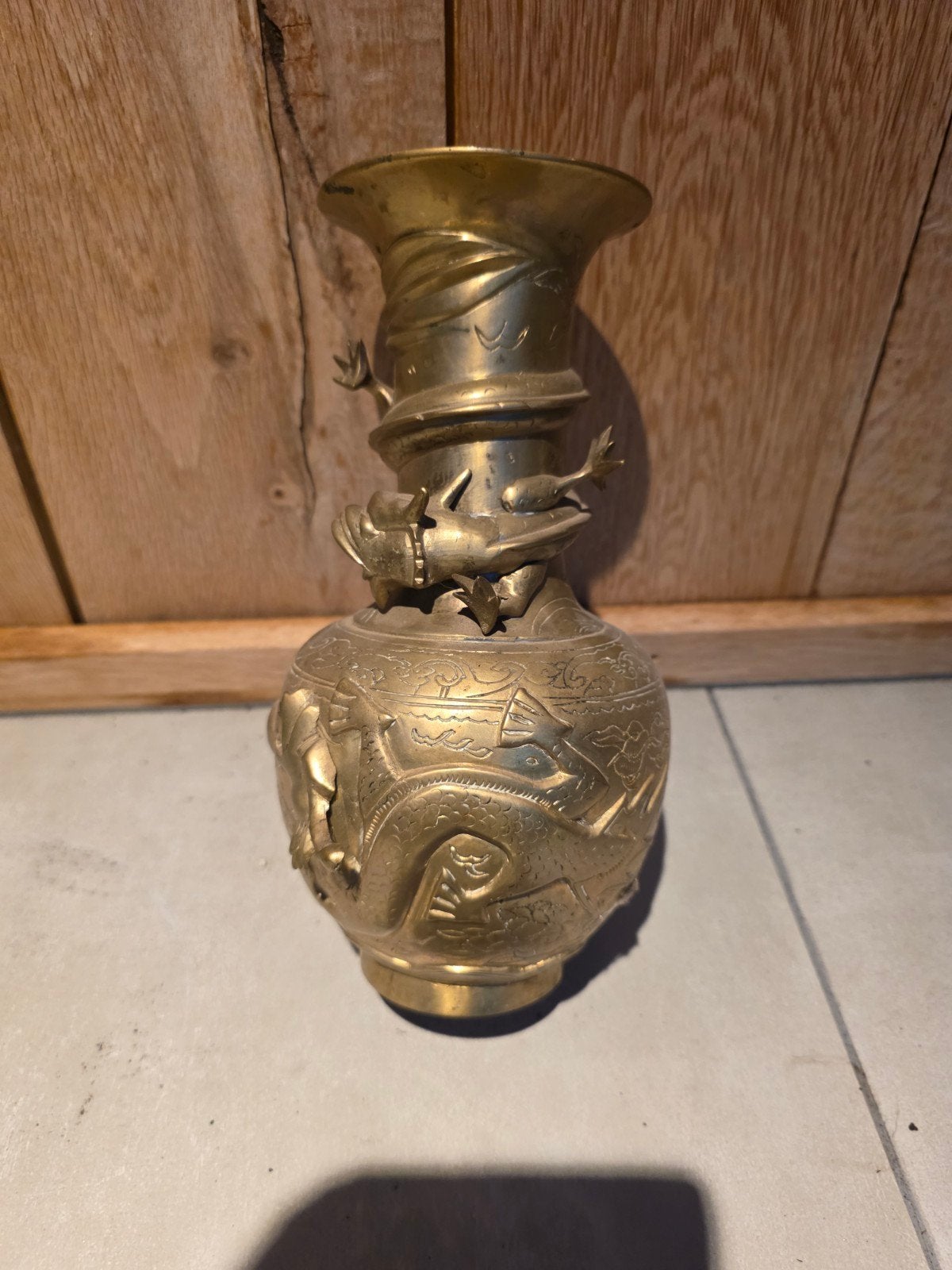 chinese koperen vaas, Ophalen, Koper of Brons