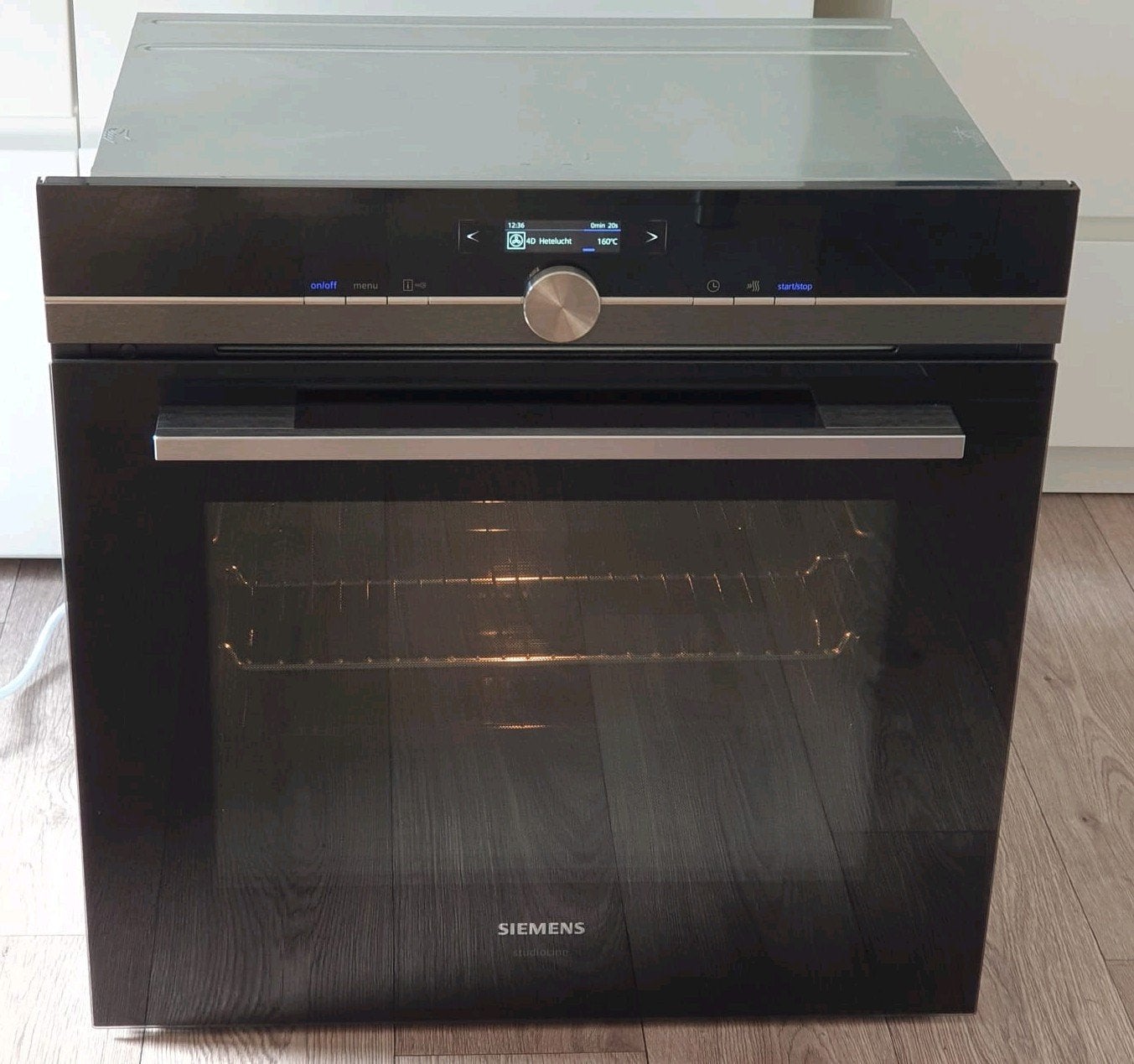 Siemens Studioline Blacksteel solo oven (Ook als set tekoop), 60 cm of meer, Siemens, Ophalen of Verzenden, Zo goed als nieuw