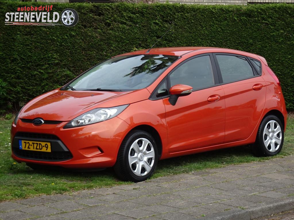 Ford Fiesta 1.25 Limited met Radio en Airco (bj 2012), Euro 5, Stof, 1242 cc, Origineel Nederlands
