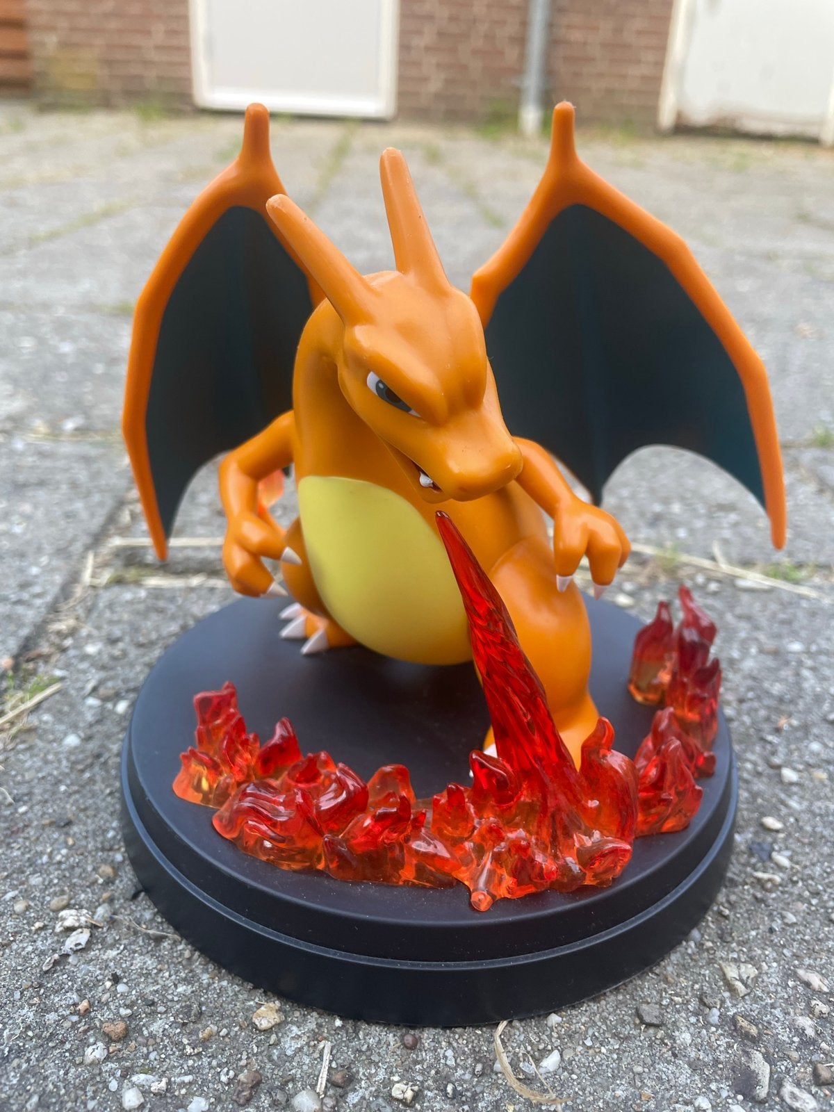 Charizard Beeldje - Pokémon Figuur met Vlammen, Verzamelen, Poppetjes en Figuurtjes, Ophalen, Zo goed als nieuw