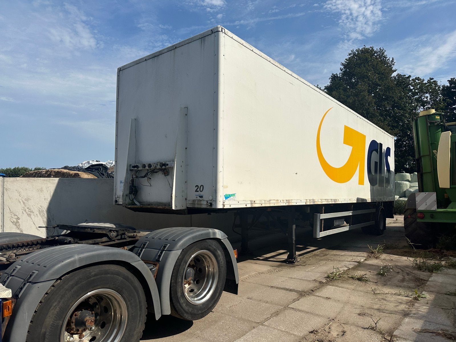 Groenewegen City Trailer gesloten oplegger, Auto's, Vrachtwagens, Wit, Particulier, Aanhangers en Opleggers, Te koop