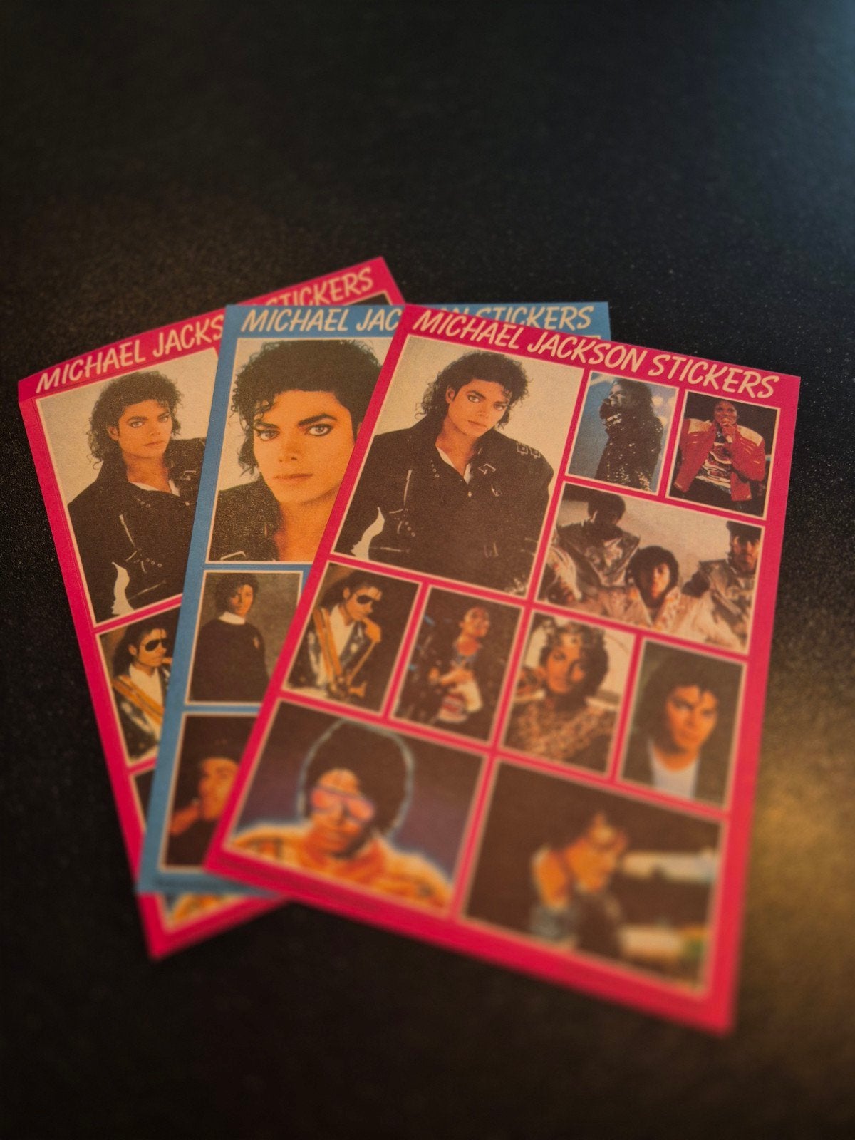 Vintage Michael Jackson Stickers - Zeldzaam!, Verzamelen, Ophalen of Verzenden, Zo goed als nieuw, Film, Tv of Omroep