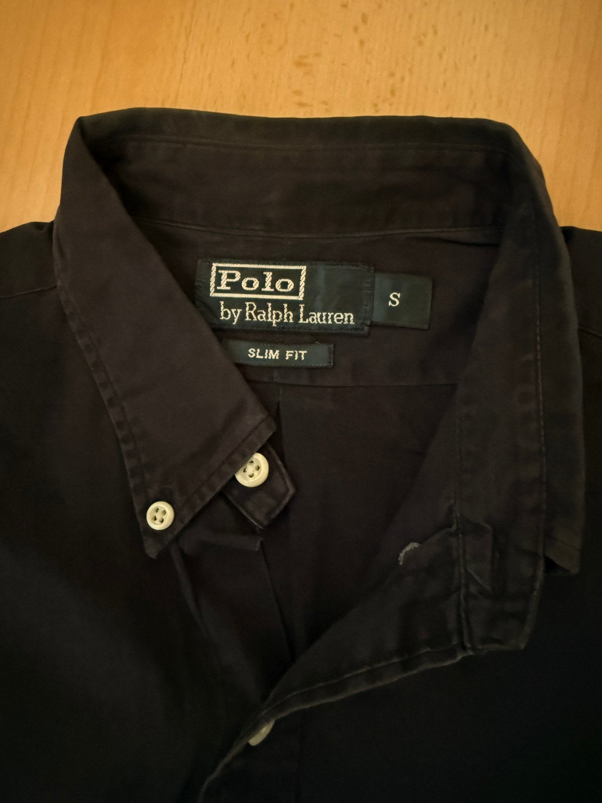 Ralph Lauren, polo, overhemd, donkerblauw, heren kleren, Kleding | Heren, Ophalen of Verzenden, Gedragen, Maat 46 (S) of kleiner