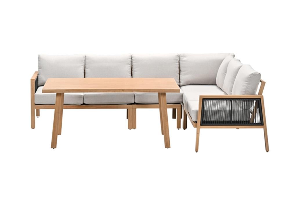 Nieuwe Aluminium Houtlook Tuintafel, Ophalen, Eettafel, Loungeset, Nieuw