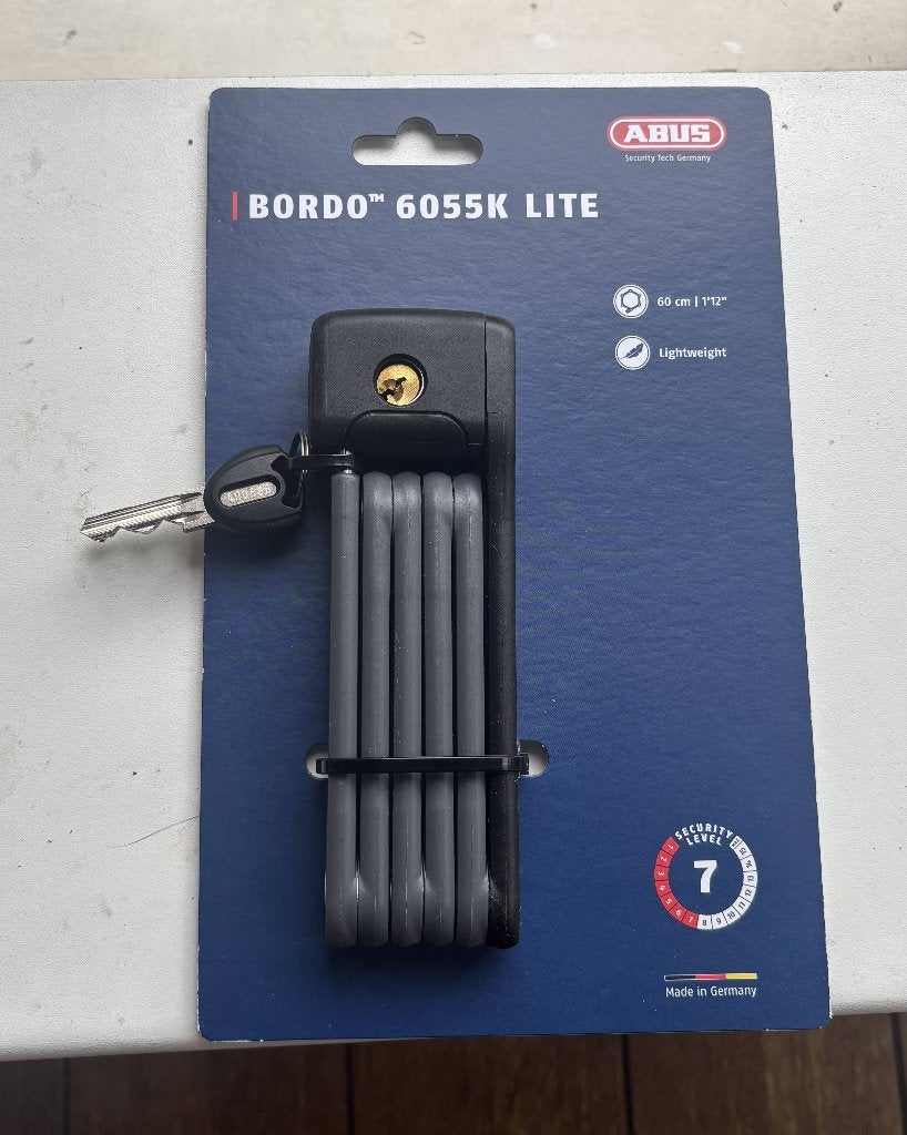 ABUS Bordo Lite 6055K vouwslot, Ophalen, Nieuw, Vouwslot