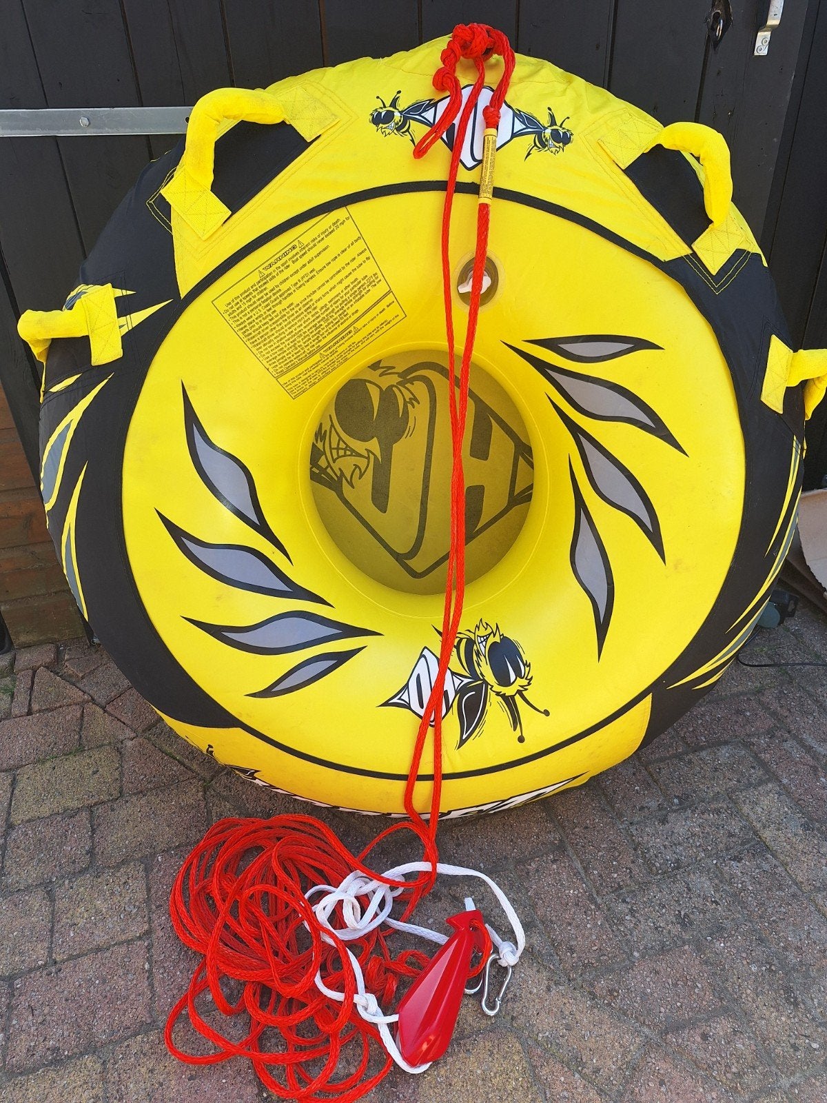 Eenpersoons tube voor watersport - Geel met bijenlogo, Ophalen, Gebruikt